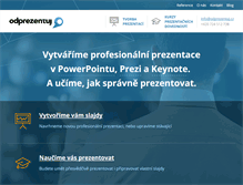 Tablet Screenshot of odprezentuj.cz